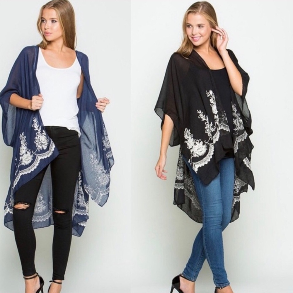 Black Embroidered Tunic